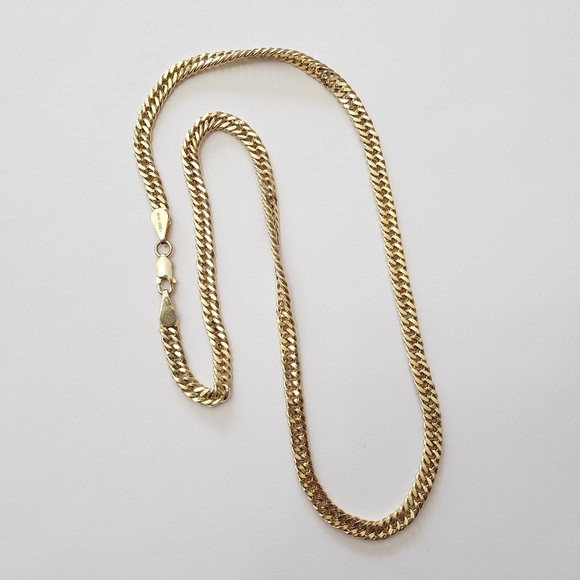 Gold tone 925 sterling silver Chain Necklace - Picture 2 of 11
